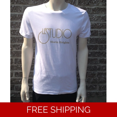 Le Studio White Shirt {Gold Front Logo} M-H